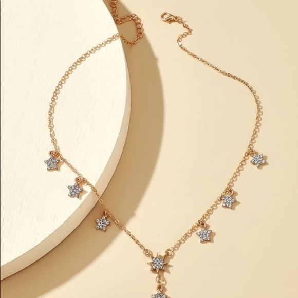 • Lisa • Rhinestone Star Charm Necklace - Picture 2 of 4